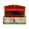 Motique Accessories Lipstick Case with Elegant Paisley Design - Gold