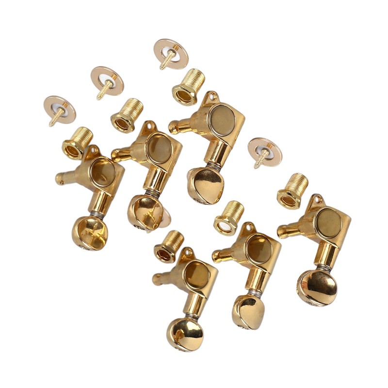 6Pcs Full Closed Guitar Tuning Key Accurate Fast Operation Stable