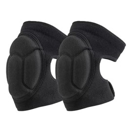 Knee Pads with EVA Sponge & Silicone Grip, Breathable Volleyball Kneepad, Lightweight, Shock-Absorbing Sports Knee Sleeves for Dance, Yoga, Ballet, Gy