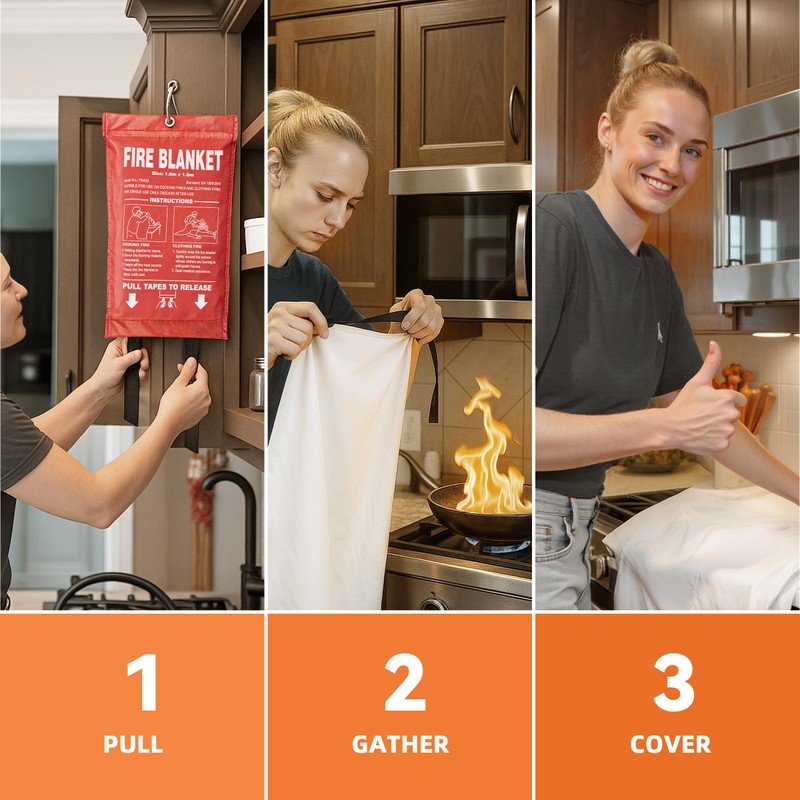Andyssey Fire Blanket- 40" x 40" Prepared Emergency Fire Blanket