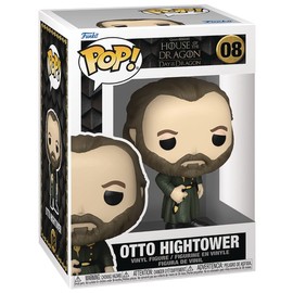 POP House of Dragon - Otto Hightower Funko Vinyl Figure (Bundled with Compatible Box Protector Case), Multicolored, 3.75 inches