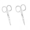 Stainless Steel Nose and Eyebrow Grooming Scissors M13030 Rounded Tip 9ea