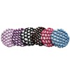 6Pcs Rhinestone Bun Cover Crochet Snood Hair Net Handmade Knit