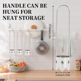 3 PCS Bell Pepper Corer, Multifunctional Fruit and Vegetable Core Remover, Stainless Steel Apple Corer Remover, Reusable Kitchen Gadget, Easy to Clean