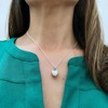 Agalea | Collar con Dije de Corazon Abombado de Plata