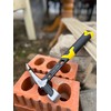 Rolson 10435 Solid Forged Brick Hammer, Black, Metallic, Yellow, 20