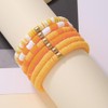 SCRDPRAD Macaron Multi-layer 6Pcs Bohemia Bracelet for Women Heishi Clay