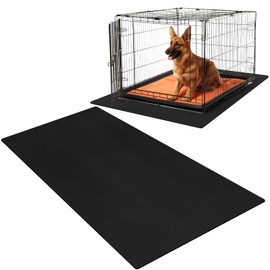 Drydiet PVC Pet Crate Floor Protection Mat 32" x 50" XXL Washable Floor Covering Reusable Waterproof Non Slip Rug Whelping Pad for Pet