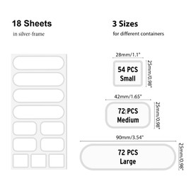Removable Food Labels, 198PCS Waterproof Kitchen Labels to Write on, Pantry Spice Sticker, Easy Peel Off Blank Freezer Labels Date Stickers for Food Storage Containers, Canning and Home Organization