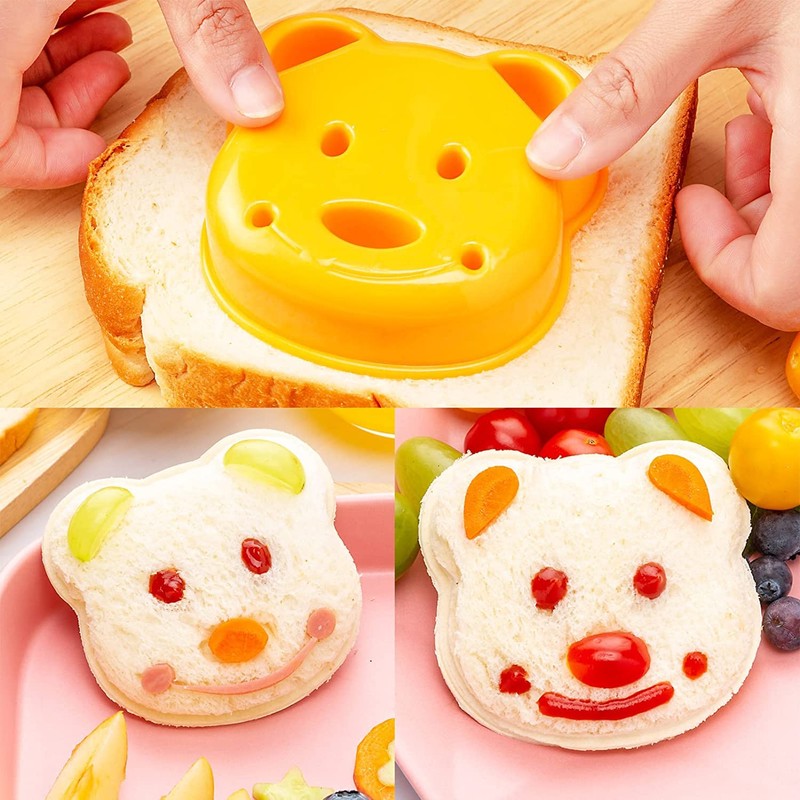 54 PC Cortador de sándwich, cortador de sándwich y sellador,