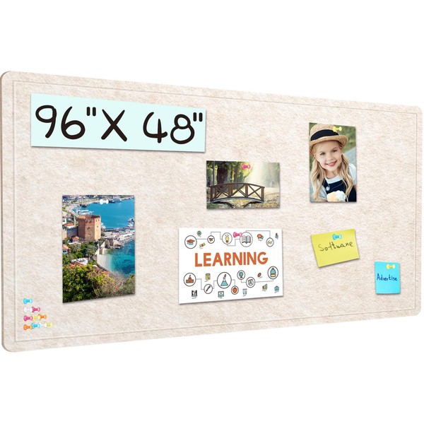 Bulletin Board, 24 X 18 inches Cork Board with 20