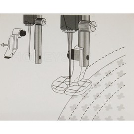 HONEYSEW Free-Motion Guide Presser Foot Compatible with Viking # 4125764-45