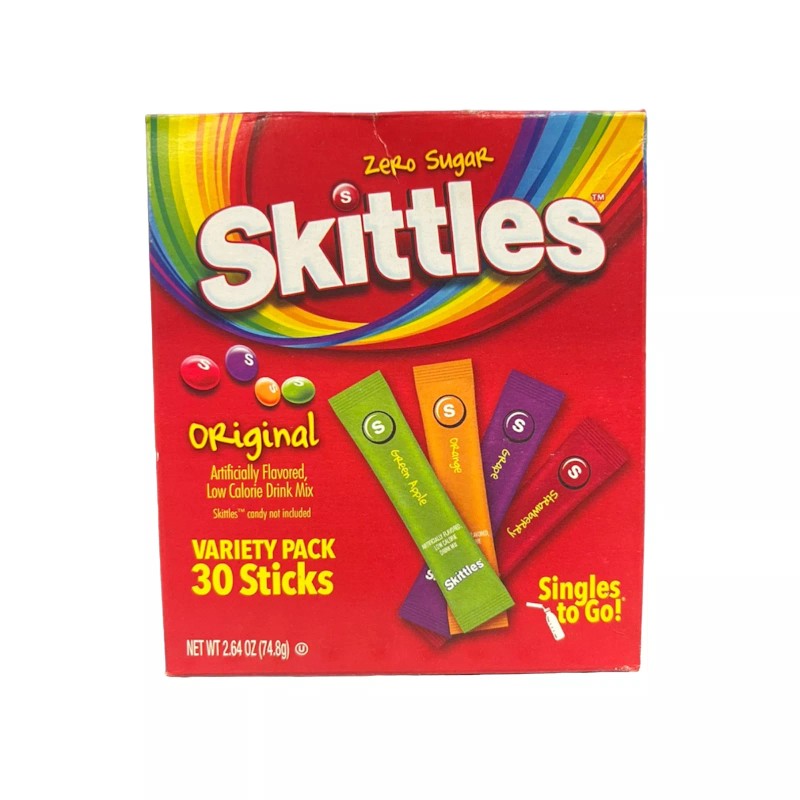 Skittles NEW! Skittles ~ 30 Sticks ~ Zero Sugar ~