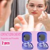 Erewa Contact Lens Case, 2 Pack Portable Contact Lens Box