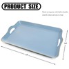 Spsyrine Light Blue Decorative Tray, Elegant Plastic Serving Tray with