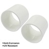 Seimneire PVC Pipe Coupling Adapter Pipe Fitting Connector, 2" White