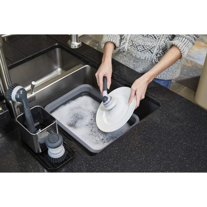 MasterClass MCSOAPDBRUSH Soap Dispensing Dish Brush - Brush with Handle