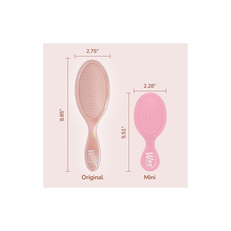 WetBrush - Cepillo desenredante original de bronce iridiscente