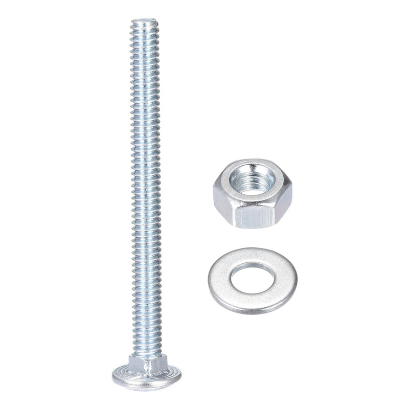 sourcing map 1/4-20 x 3" Square Neck Carriage Bolts with