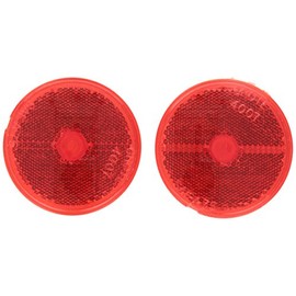 Grote 40072-5 Red 2 1/2" Round Stick-On Reflector