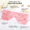 gemshan Jade Eye Mask 100% Natural Genuine Gemstone Jade Stone