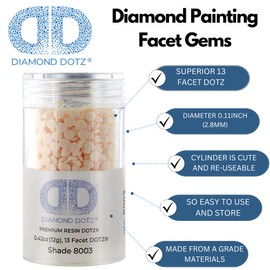 DIAMOND DOTZ ® - Diamond Dotz 2.8MM 12G DOTZ Cylinder -Ecru, Diamond, Freestyle Diamond Painting Beads, Diamond Art Beads, Diamond Painting Diamond, Diamond Beads