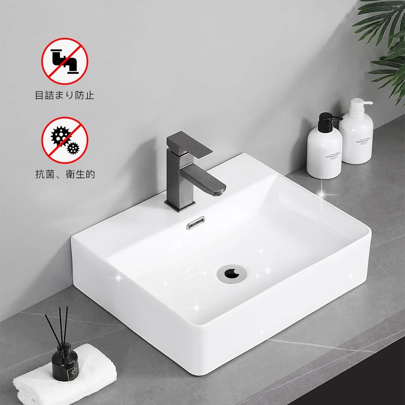 LANMU Washbasin Hair Catcher, Washbasin, Drain Outlet, Garbage Receptor, Stainless