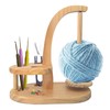 HahaGo Yarn Holder Magnetic, Wooden Spindle with Double Spindles, Spinning