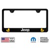Au-TOMOTIVE GOLD Jeep Duck Black Unbreakable Polycarbonate License Plate Frame
