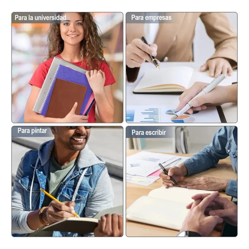 Y 4pcs Cuaderno A5 De Boceto Y Dibujo 200 Páginas