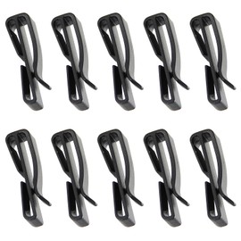 LIANHATA Belt Clips, Suitable for Width Tapes, Set of 10, Auxiliary Buckle, Tape Clip, Webbing, Belt Adjustment, Easy to Fasten, Buckle Clip for Adjustment, Lightweight, For Backpacks, Bags, Wraps