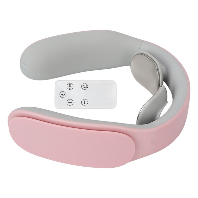 Electric Neck Massager Cordless USB Rechargeable Hot Compress Vibration Neck