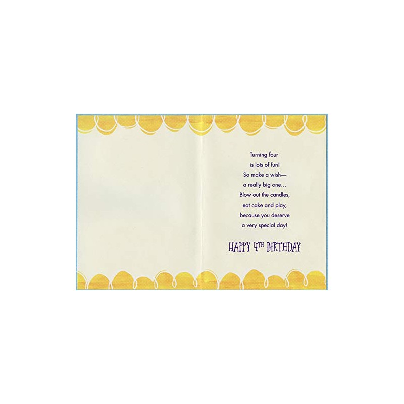 Designer Greetings Porcupine on Tree Stump Age 4 / 4th