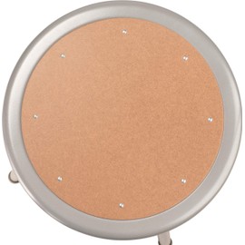 National Public Seating 6224H Steel Stool with Hardboard Seat Adjustable, 25"-33", Grey