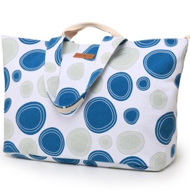 GLORIEROO Extra Large Beach Canvas Bag for Women, Waterproof Sandproof Over-Size Carry On Beach Essentials Tote with 5 Pockets Birthday Teacher Mothers Day Gifts for Women