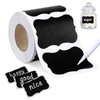 120pcs/roll Removable Chalkboard Blank Sticker & 1 Count Marker Pen, Kitchen