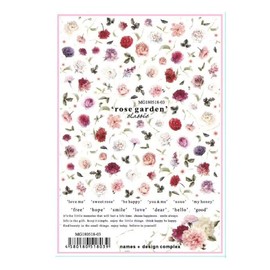 Set of 2 - Just Apply Rose Flower Nail Stickers for Gel Nails Resin Embedded Nail Art