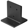 YIDU69Q 2 Pcs 8x8 Black Concealed Post Base, Heavy Duty