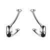 ZAUYX 5 Pack Polished Chrome Hooks Decorative Heavy Duty Solid