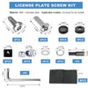JUSTTOP Anti Theft License Plate Screws Kits, Stainless Steel Rust