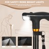 Parlora Walking Cane with LED Light - Foldable, Adjustable, Collapsible,