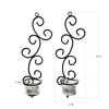 Lily’s Home Deco Swirl Wall Sconce Tea Light Candle Holders,