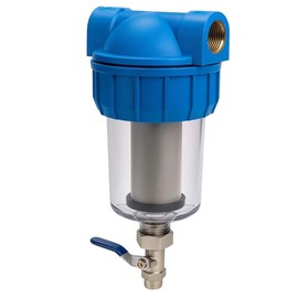 Pre Filtro Autolimpiable REYNOR® con Malla Inoxidable 50 Micras | Entrada 1/2” NPT | Prefiltro Lavable para Sedimentos Protege Tinaco, Equipos y Tuberías | Caudal 40-50 LPM