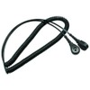 WETEC Spiral Cable with Push Button, ESD, Black, 10/10 mm,