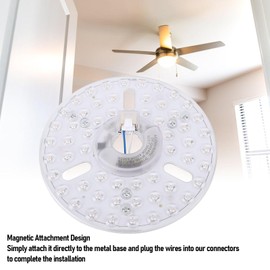 6.3 Inch LED Ceiling Fan Light, Magnetic LED Retrofit Kit Replacement 3 Color Dimmable, 24W 3CCT Round Light Board Panel for Most Dimmers, Easy to Install (230 V)