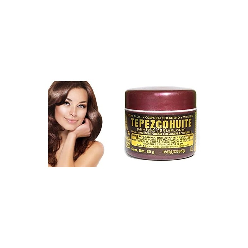 Colágeno y vitamina E Tepezcohuite crema 4 oz
