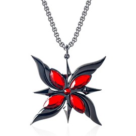 PYTRARTY Genshin Impact Necklace, Genshin Impact Necklace Silver, Cartoon Neckalce, Charms Fine Silver Cartoon Pendant Necklace, Gifts for Children