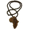 GWOOD Africa with Ankh Wood Pendant and 36 Inch Long