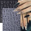 6 Sheets Hollow Star Nail Stickers Unique Star Nail Art