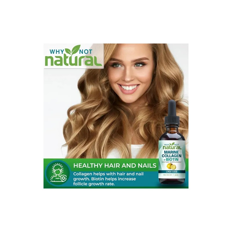 Colageno Marino + Biotina Liquido Why Not Natural Hecho Usa